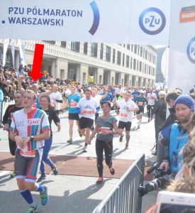Warsaw Half-Marathon Finish Line